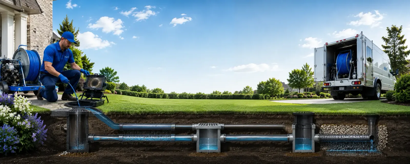 Outdoor drain cleaning information for Sallis, MS